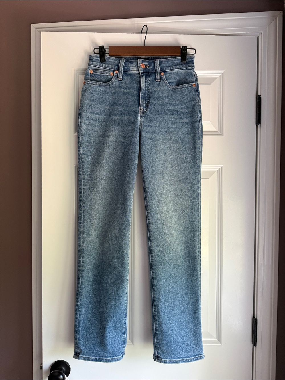 J. Crew Curvy StovepipeClassic High-Rise Straight Leg Women’s Jeans - Light Blue